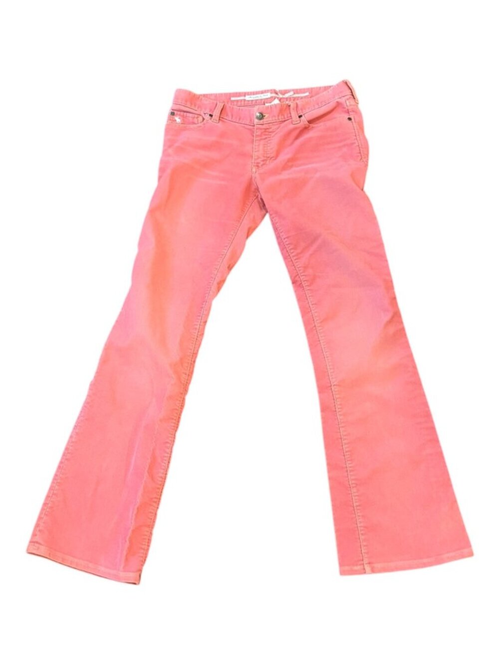 Abercrombie & Fitch Vintage Distressed Red Corduroy Flare Pants Size 4